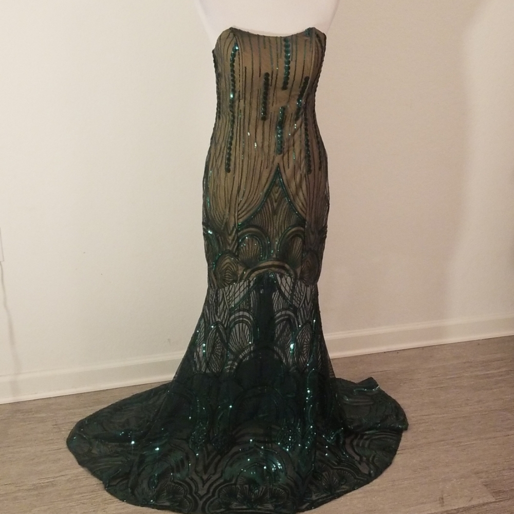 Emerald Evening Gown